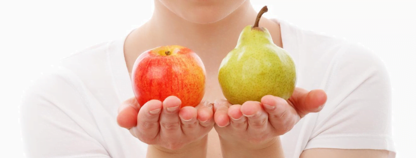 Apple and Pear. Healthy food.