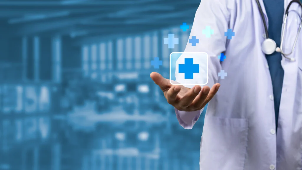 virtual medical care picture of hand